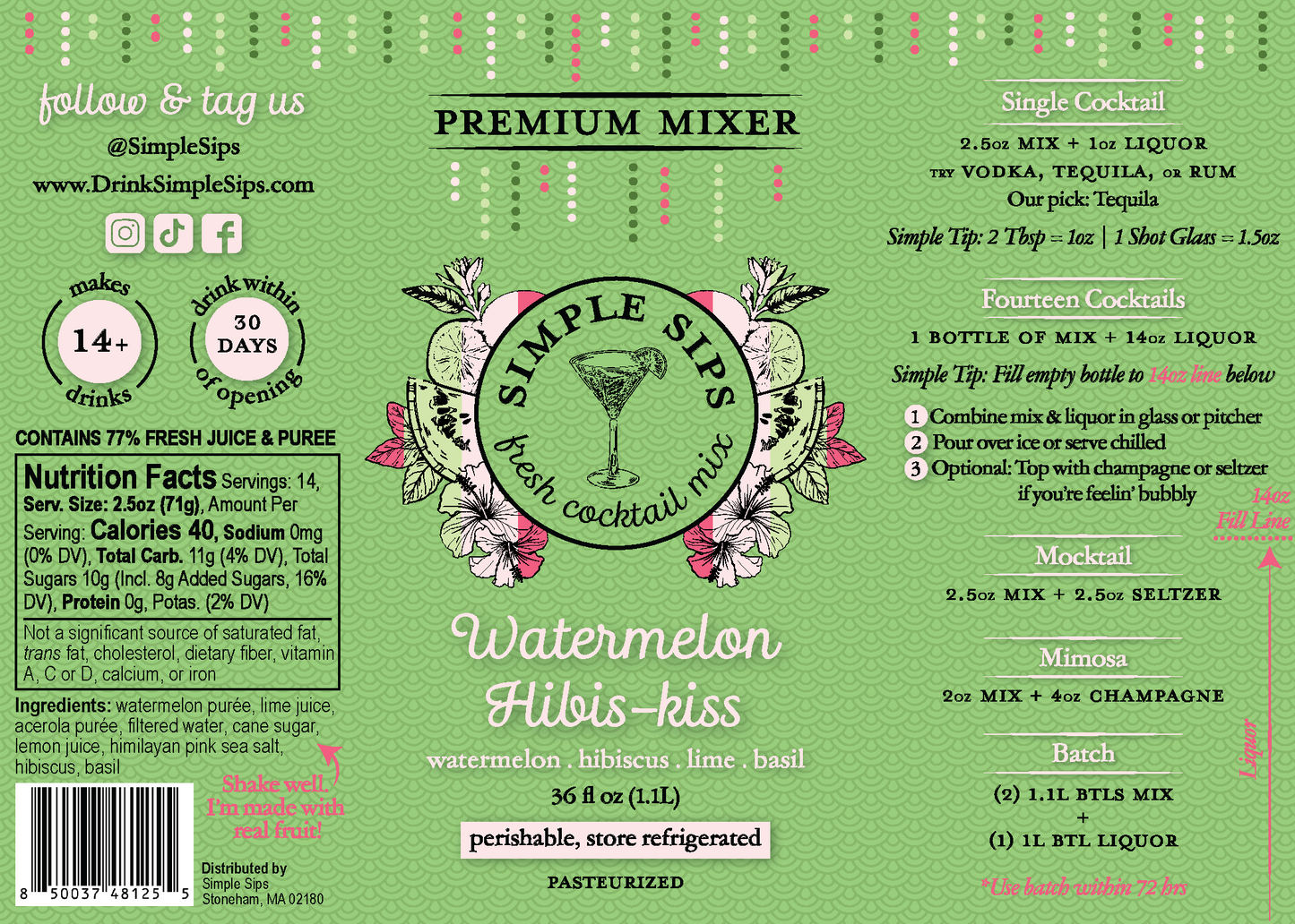 WATERMELON HIBIS-KISS CASE