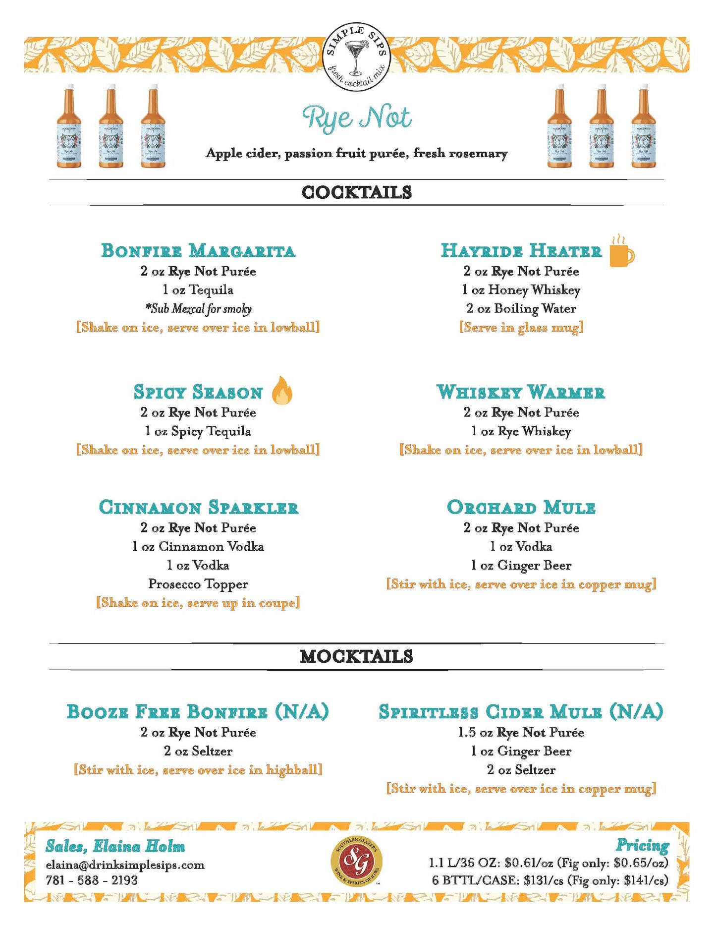 Rye Not Recipe Inspiration | FREE DOWNLOAD