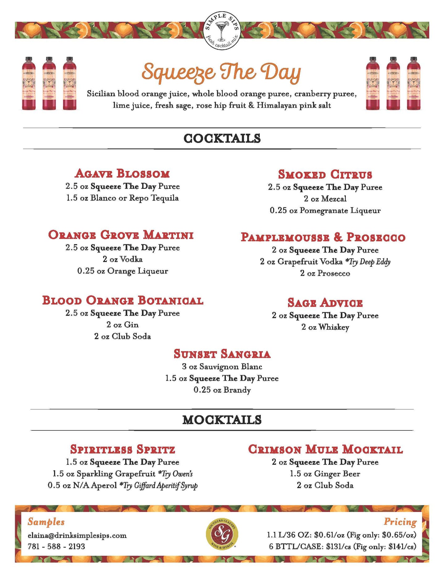 Squeeze the Day Recipe Inspiration | FREE DOWNLOAD