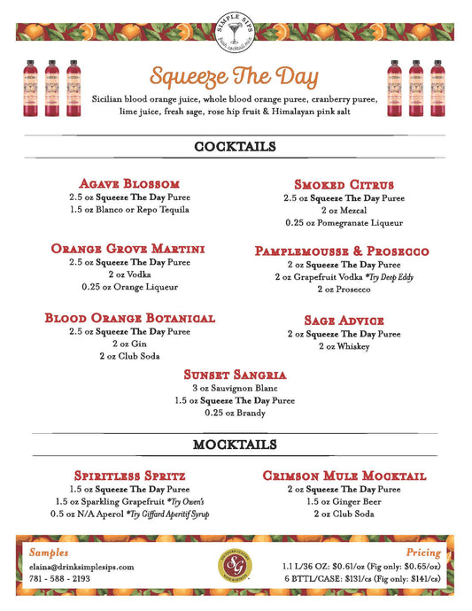 Squeeze the Day Recipe Inspiration | FREE DOWNLOAD