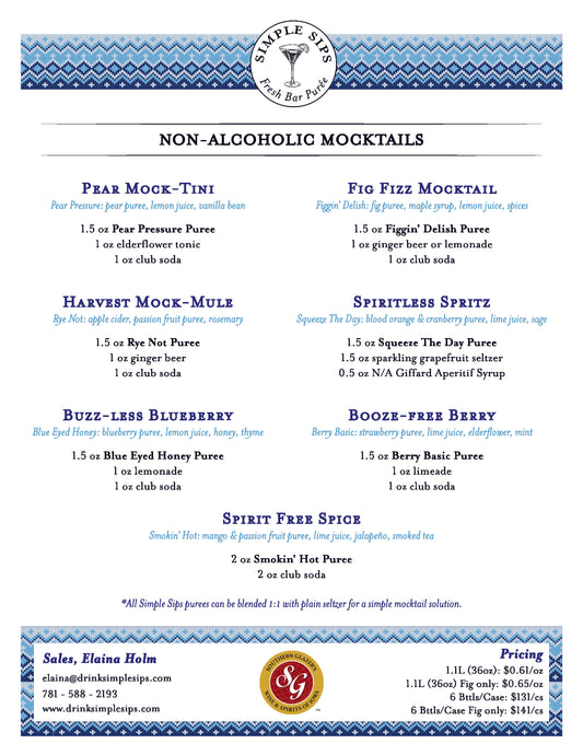 Non-Alcoholic Mocktails Fall-Winter | FREE DOWNLOAD