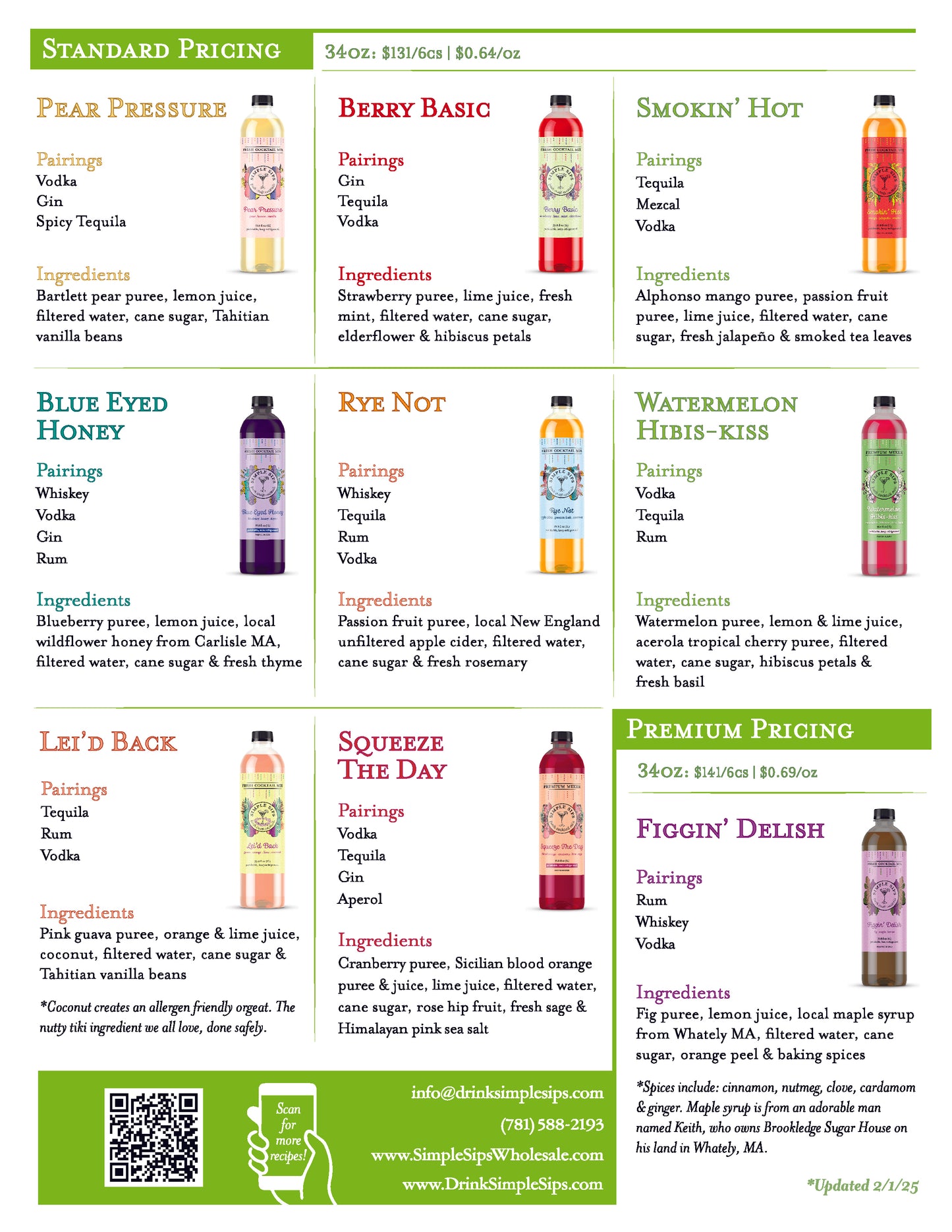 Sell Sheet Spring Summer 2025 | FREE DOWNLOAD