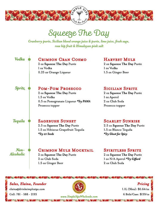 Squeeze the Day Recipe Inspiration | FREE DOWNLOAD